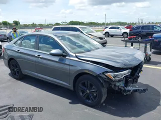 2024 Volkswagen Jetta SE with VIN 3VW7M7BU9RM005832, listed as a IAAI auction lot 42475250 with 10,036 mi miles and . Bid and sale history available at DreamBid. Image 1.