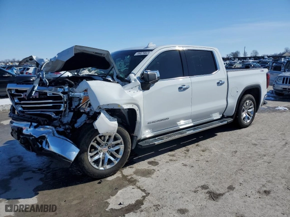 2022 GMC Sierra 1500 Limited SLT with VIN 3GTU9DEL9NG112185, listed as a Copart auction lot 46076825 with 22,228 mi miles and Salvage Title. Bid and sale history available at carsss.com. Image 1.