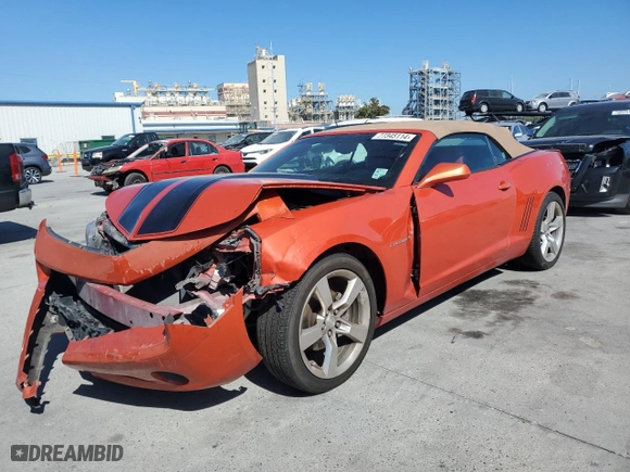 2012 Chevrolet Camaro 2LT with VIN 2G1FC3D31C9100361, listed as a Copart auction lot 77345114 with 163,872 mi miles and Salvage Title. Bid and sale history available at carsss.com. Image 1.