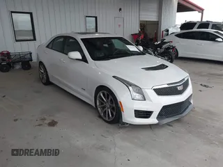 2016 Cadillac ATS-V with VIN 1G6AN5SY4G0152091, listed as a IAAI auction lot 41301964 with 96,904 mi miles. Bid and sale history available at carsss.com. Image 1.