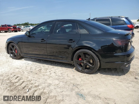 2018 Audi S4 Prestige with VIN WAUC4AF43JA142305, listed as a Copart auction lot 65194924 with 69,485 mi miles and Non Repairable. Bid and sale history available at carsss.com. Image 2.