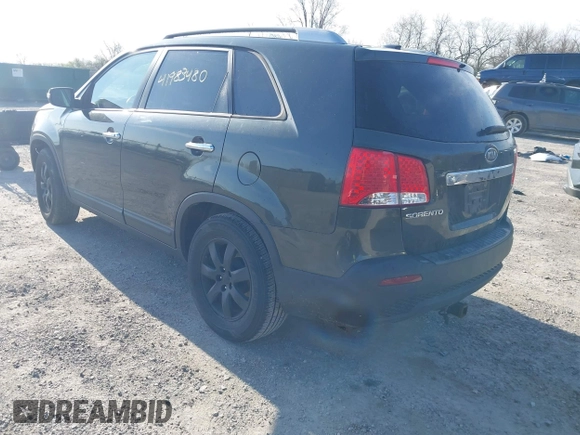 2012 Kia Sorento LX with VIN 5XYKT3A64CG235472, listed as a IAAI auction lot 41983480 with 213,338 mi miles. Bid and sale history available at carsss.com. Image 3.