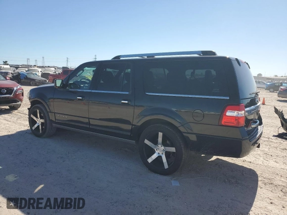 2015 Ford Expedition EL Platinum with VIN 1FMJK1LT4FEF14189, listed as a Copart auction lot 80850174 with 143,909 mi miles and Salvage Title. Bid and sale history available at carsss.com. Image 2.