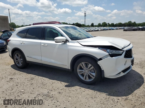 2023 Acura MDX with VIN 5J8YE1H35PL030565, listed as a Copart auction lot 55512284 with 3,977 mi miles and Salvage Title. Bid and sale history available at carsss.com. Image 4.