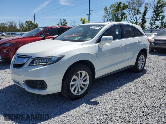 2017 Acura RDX w/Technology Pkg with VIN 5J8TB3H52HL000635, listed as a Copart auction lot 49536545 with 57,383 mi miles and Salvage Title. Bid and sale history available at carsss.com. Image 1.