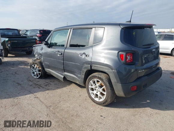 2023 Jeep Renegade Latitude with VIN ZACNJDB12PPP60061, listed as a IAAI auction lot 41578463 with 21,376 mi miles and . Bid and sale history available at DreamBid. Image 3.