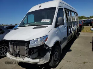 2020 Mercedes-Benz Sprinter Cargo with VIN W1W4ECHY6LT029878, listed as a Copart auction lot 46872134 with 101,066 mi miles. Bid and sale history available at carsss.com. Image 1.
