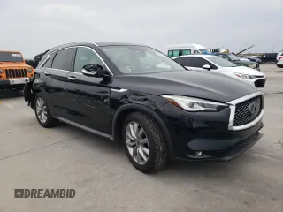 2020 Infiniti QX50 Luxe with VIN 3PCAJ5M14LF102151, listed as a Copart auction lot 57904965 with 52,116 mi miles and Salvage title. Bid and sale history available at DreamBid. Image 4.