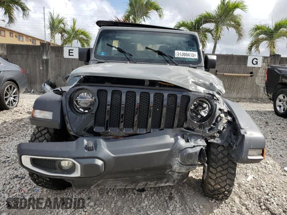 2021 Jeep Wrangler Unlimited Willys with VIN 1C4HJXDM6MW628041, listed as a Copart auction lot 51366415 with 22,697 mi miles and Salvage title. Bid and sale history available at DreamBid. Image 5.