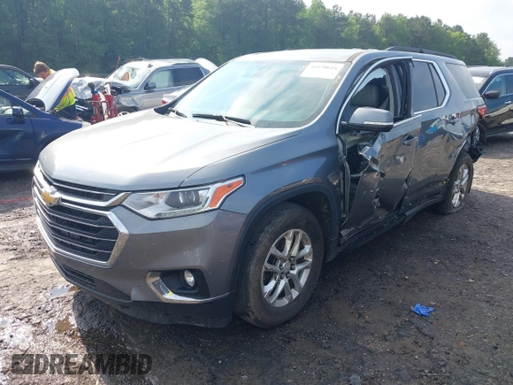 2020 Chevrolet Traverse LT with VIN 1GNERHKW7LJ309689, listed as a IAAI auction lot 42270616 with 120,264 mi miles and . Bid and sale history available at DreamBid. Image 2.