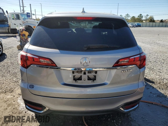 2016 Acura RDX Technology with VIN 5J8TB3H53GL012369, listed as a Copart auction lot 48104035 with 129,176 mi miles and Salvage Title. Bid and sale history available at DreamBid. Image 6.