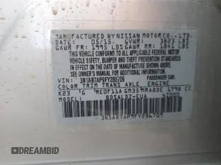 2015 Nissan Sentra SV with VIN 3N1AB7AP9FY286709, listed as a Copart auction lot 41843985 with 85,237 mi miles and Salvage Title. Bid and sale history available at DreamBid. Image 13.