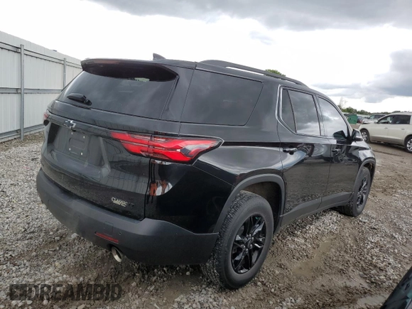 2022 Chevrolet Traverse LT with VIN 1GNERHKW6NJ184901, listed as a Copart auction lot 58931225 with 45,586 mi miles and Salvage title. Bid and sale history available at DreamBid. Image 3.