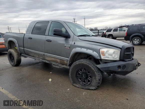 2007 Dodge Ram 2500 SLT with VIN 3D7KS29C77G750549, listed as a Copart auction lot 87028654 with 213,190 mi miles and Salvage Title. Bid and sale history available at carsss.com. Image 4.