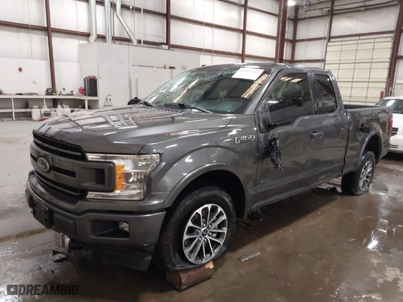 2018 Ford F-150 XL with VIN 1FTFX1E50JKG05240, listed as a IAAI auction lot 41495199 with 46,471 mi miles. Bid and sale history available at carsss.com. Image 2.