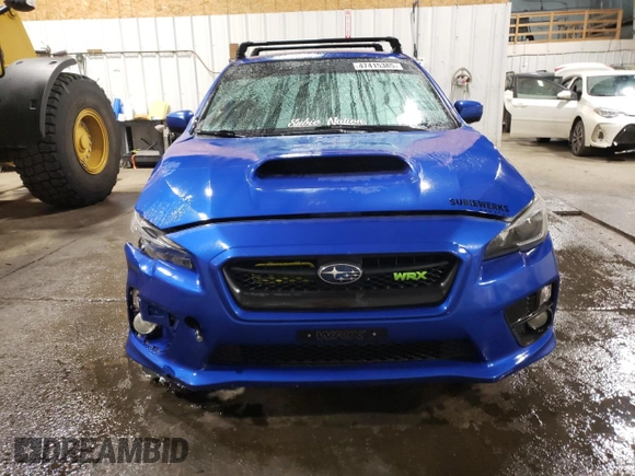 2015 Subaru WRX with VIN JF1VA1A65F9808219, listed as a Copart auction lot 47415385 with 110,467 mi miles and Salvage Title. Bid and sale history available at carsss.com. Image 5.
