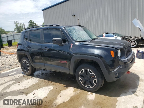 2017 Jeep Renegade Trailhawk with VIN ZACCJBCB9HPG54388, listed as a Copart auction lot 62537115 with 54,897 mi miles and Clean title. Bid and sale history available at DreamBid. Image 4.