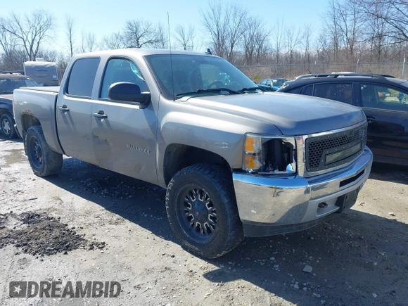 2012 Chevrolet Silverado 1500 LT with VIN 1GCPKSE70CF237986, listed as a IAAI auction lot 41865299 with 130,103 mi miles and . Bid and sale history available at DreamBid. Image 1.