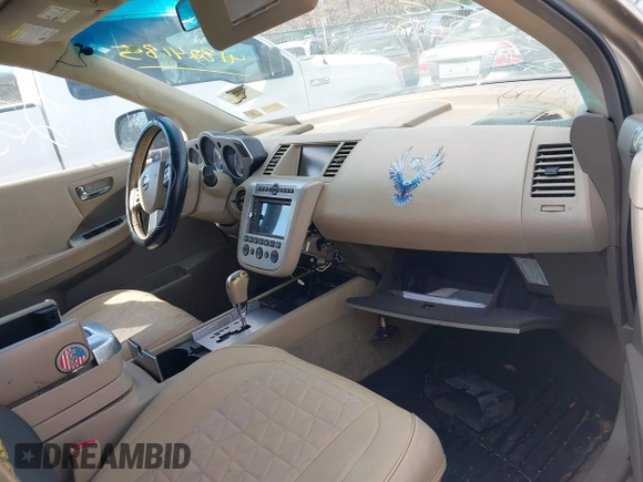 2007 Nissan Murano SL with VIN JN8AZ08W77W634856, listed as a IAAI auction lot 41824185 with Not Provided miles and . Bid and sale history available at DreamBid. Image 5.