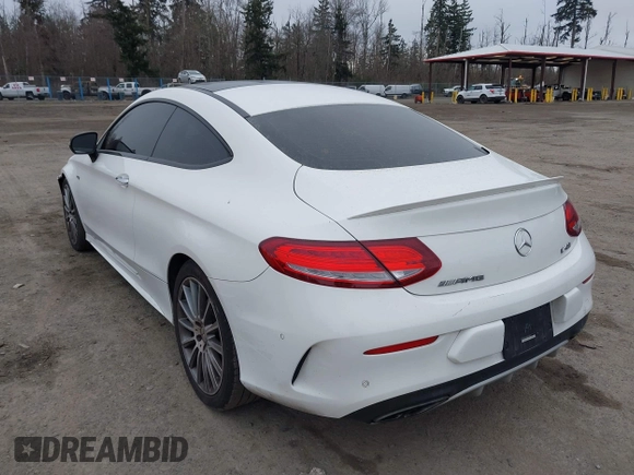 2017 Mercedes-Benz C 43 AMG with VIN WDDWJ6EB5HF489885, listed as a IAAI auction lot 41622994 with 77,547 mi miles and . Bid and sale history available at carsss.com. Image 3.