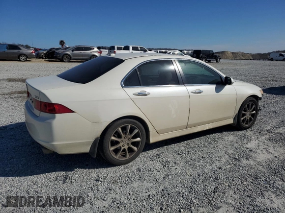 2006 Acura TSX with VIN JH4CL968X6C025404, listed as a Copart auction lot 47410695 with 188,541 mi miles and Salvage Title. Bid and sale history available at carsss.com. Image 3.