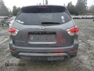 2015 Nissan Pathfinder SV with VIN 5N1AR2MM7FC653740, listed as a Copart auction lot 51338395 with 197,668 mi miles and Salvage Title. Bid and sale history available at carsss.com. Image 6.