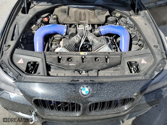 2015 BMW M5 with VIN WBSFV9C5XFD595148, listed as a Copart auction lot 46157335 with 77,582 mi miles and Salvage Title. Bid and sale history available at carsss.com. Image 11.