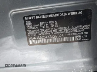 2019 BMW 5 Series 530i с VIN WBAJA5C5XKBX87825, выставлен на аукционе IAAI как лот 41411034 с пробегом 86 000 миль миль и . История ставок и продаж доступна на DreamBid. Изображение 9.