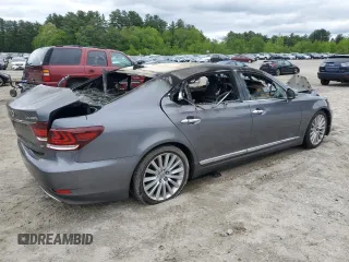 2014 Lexus LS 460 L with VIN JTHDL5EF3E5006192, listed as a Copart auction lot 58060605 with Not provided miles and Clean title. Bid and sale history available at DreamBid. Image 3.