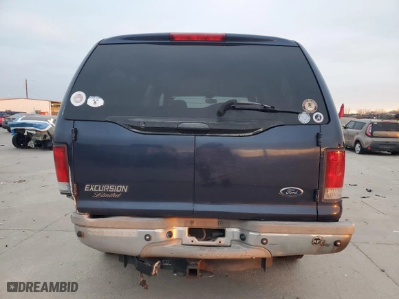2002 Ford Excursion Limited with VIN 1FMSU43F42EB66219, listed as a Copart auction lot 89312705 with NaN miles and Salvage Title. Bid and sale history available at carsss.com. Image 6.