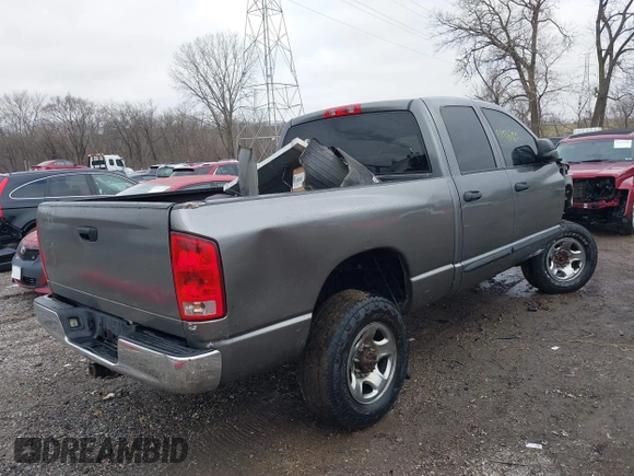 2005 Dodge 2500 SLT with VIN 3D7KS28C55G822248, listed as a IAAI auction lot 41110680 with 245,921 mi miles and . Bid and sale history available at DreamBid. Image 4.