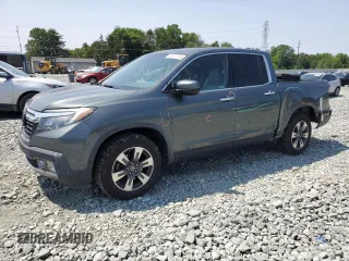 2018 Honda Ridgeline RTL-E with VIN 5FPYK3F77JB013387, listed as a Copart auction lot 59273785 with 72,224 mi miles and Salvage title. Bid and sale history available at DreamBid. Image 1.