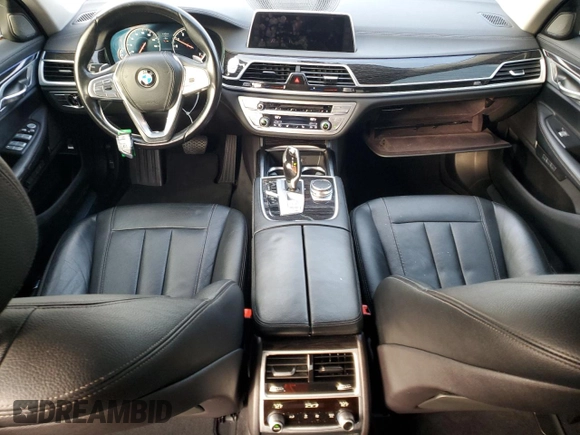 2018 BMW 7 Series 740i with VIN WBA7E2C58JG743269, listed as a Copart auction lot 84905044 with 74,951 mi miles and Salvage Title. Bid and sale history available at carsss.com. Image 8.