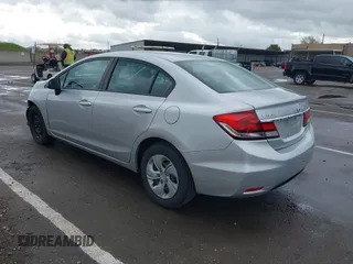 2014 Honda Civic Sedan LX with VIN 19XFB2F54EE256806, listed as a IAAI auction lot 41923101 with 143,775 mi miles. Bid and sale history available at carsss.com. Image 3.