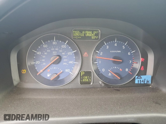 2012 Volvo C30 with VIN YV1672MK8C2284140, listed as a Copart auction lot 57836765 with 113,871 mi miles and Salvage title. Bid and sale history available at DreamBid. Image 9.