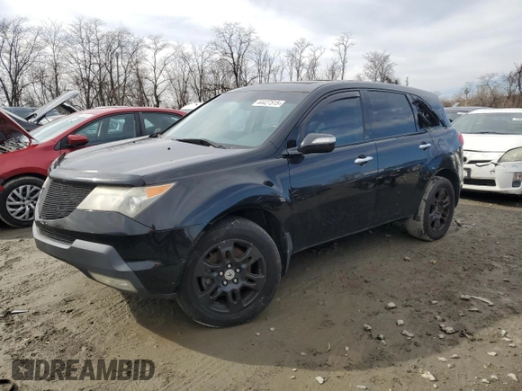 2008 Acura MDX Tech/Pwr Tail Gate with VIN 2HNYD28668H555807, listed as a Copart auction lot 44427515 with 191,855 mi miles and Clean Title. Bid and sale history available at carsss.com. Image 1.