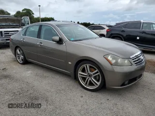 2007 Infiniti M45 Sdn with VIN JNKBY01E87M402698, listed as a Copart auction lot 74287754 with 0 mi miles and Salvage Title. Bid and sale history available at carsss.com. Image 4.