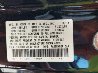 2015 Acura TLX Technology z VIN 19UUB2F53FA011654, wystawiony jako IAAI lot #42286793 z przebiegiem 158 411 mil mil oraz . Historia ofert i sprzedaży dostępna na DreamBid. Obrazek 9.
