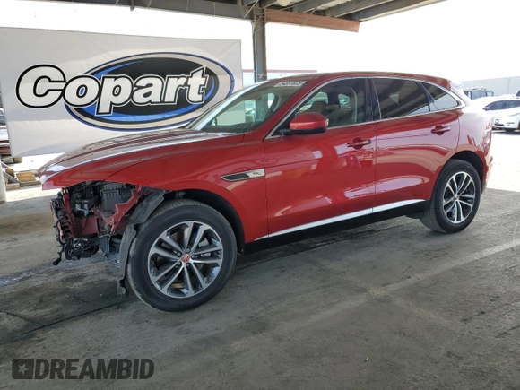 2022 Jaguar F-Pace S with VIN SADCJ2EXXNA689658, listed as a Copart auction lot 54337025 with 35,666 mi miles and Salvage title. Bid and sale history available at DreamBid. Image 1.