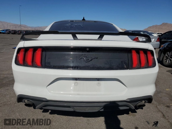 2021 Ford Mustang EcoBoost with VIN 1FA6P8TH2M5134819, listed as a Copart auction lot 44556455 with 54,474 mi miles and Salvage Title. Bid and sale history available at carsss.com. Image 6.
