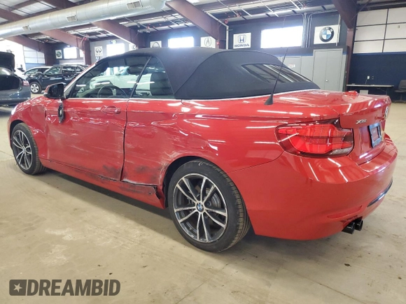 2018 BMW 2 Series 230i xDrive with VIN WBA2K1C53JVD41137, listed as a Copart auction lot 46621633 with 21,004 mi miles. Bid and sale history available at carsss.com. Image 2.