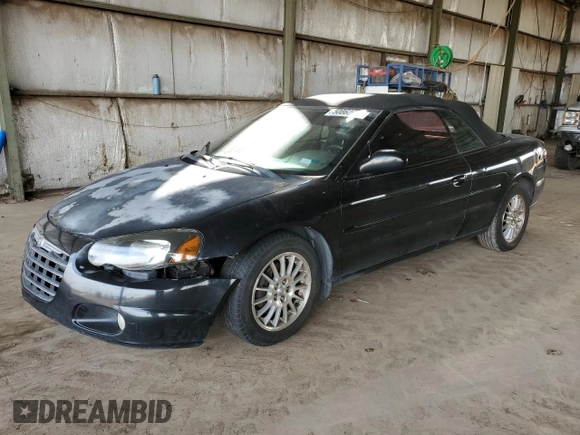 2004 Chrysler Sebring LXi with VIN 1C3EL55R54N346611, listed as a Copart auction lot 50862655 with 123,414 mi miles and Non repairable. Bid and sale history available at DreamBid. Image 1.