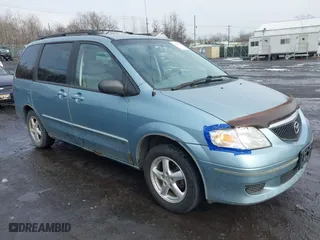 2003 Mazda MPV LX with VIN JM3LW28J030336215, listed as a IAAI auction lot 41479809 with 233,165 mi miles. Bid and sale history available at carsss.com. Image 1.