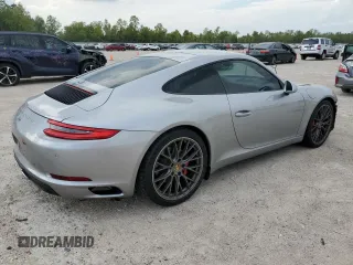 2017 Porsche 911 Carrera with VIN WP0AA2A98HS106772, listed as a Copart auction lot 66807043 with 36,306 mi miles. Bid and sale history available at carsss.com. Image 3.