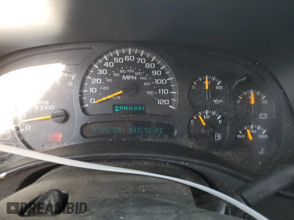 2005 Chevrolet Tahoe LT z VIN 1GNEC13T75R167992, wystawiony jako Copart lot #50202265 z przebiegiem 243 156 mil mil oraz Czysty tytuł • Clean title. Historia ofert i sprzedaży dostępna na DreamBid. Obrazek 9.