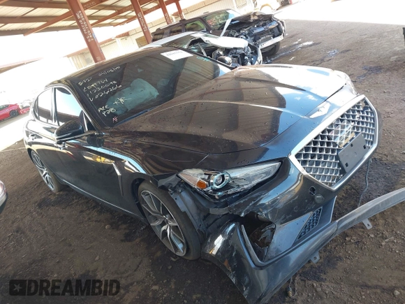 2019 Genesis G70 Advanced with VIN KMTG44LA7KU026266, listed as a IAAI auction lot 42045554 with 82,248 mi miles and . Bid and sale history available at DreamBid. Image 1.