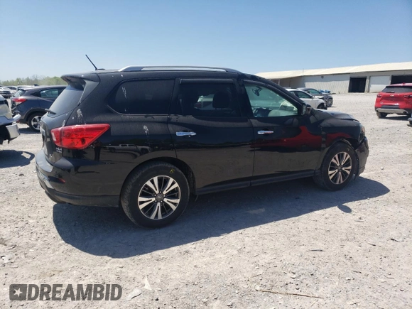 2018 Nissan Pathfinder SL with VIN 5N1DR2MN6JC608724, listed as a Copart auction lot 53090125 with 131,082 mi miles and Salvage title. Bid and sale history available at DreamBid. Image 3.
