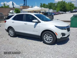 2024 Chevrolet Equinox LT with VIN 3GNAXKEG2RL242152, listed as a IAAI auction lot 42281901 with 2,444 mi miles and . Bid and sale history available at DreamBid. Image 1.