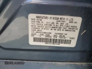 2008 Infiniti G35 with VIN JNKBV61E78M219788, listed as a Copart auction lot 48620814 with Not Provided miles and Salvage Title. Bid and sale history available at DreamBid. Image 12.