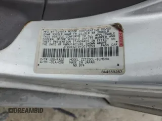 2000 Toyota Celica GT with VIN JTDDR32T9Y0037253, listed as a Copart auction lot 58602215 with Not provided miles and Salvage title. Bid and sale history available at DreamBid. Image 12.